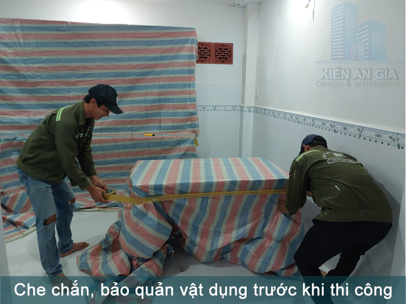 Thi công che chắn thiết bị, vật dụng