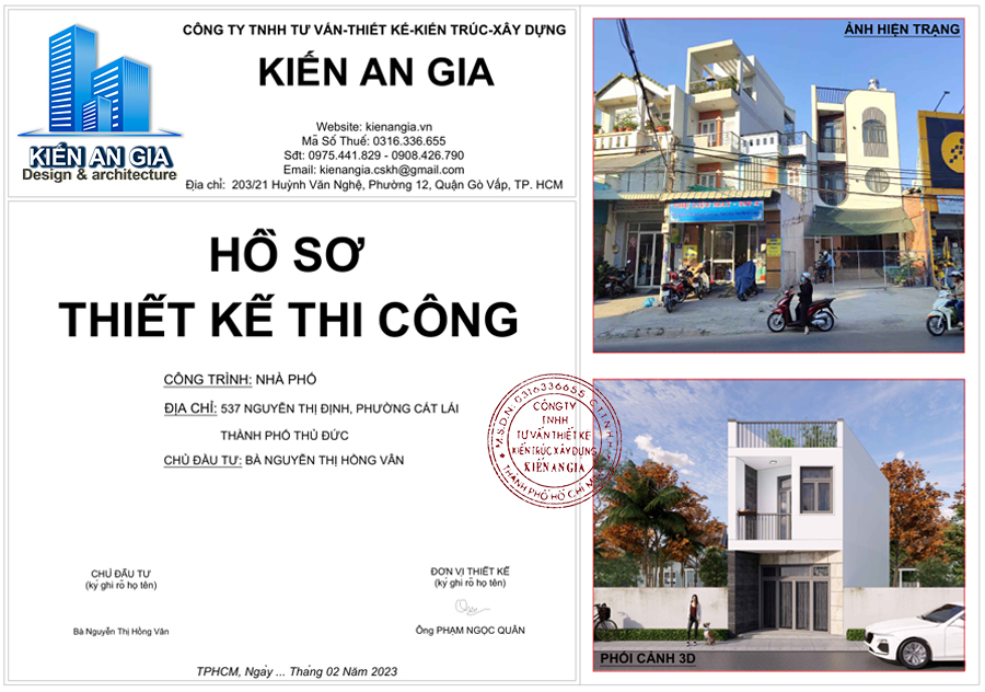 Hồ sơ thiết kế cải tạo