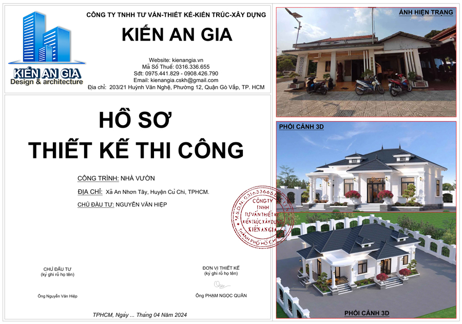 Hồ sơ thiết kế nhà cấp 4