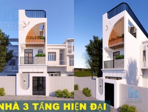 Thiết Kế Nhà 3 Tầng Hiện Đại 4x16m