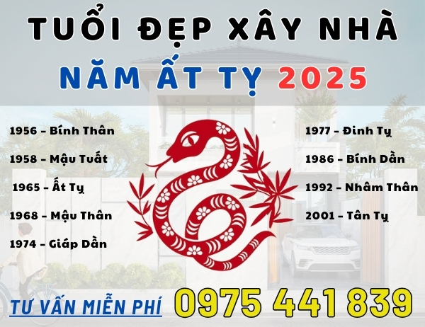 Tuổi Đẹp Xây Nhà Năm 2025? Xem Tuổi Làm Nhà 2025?